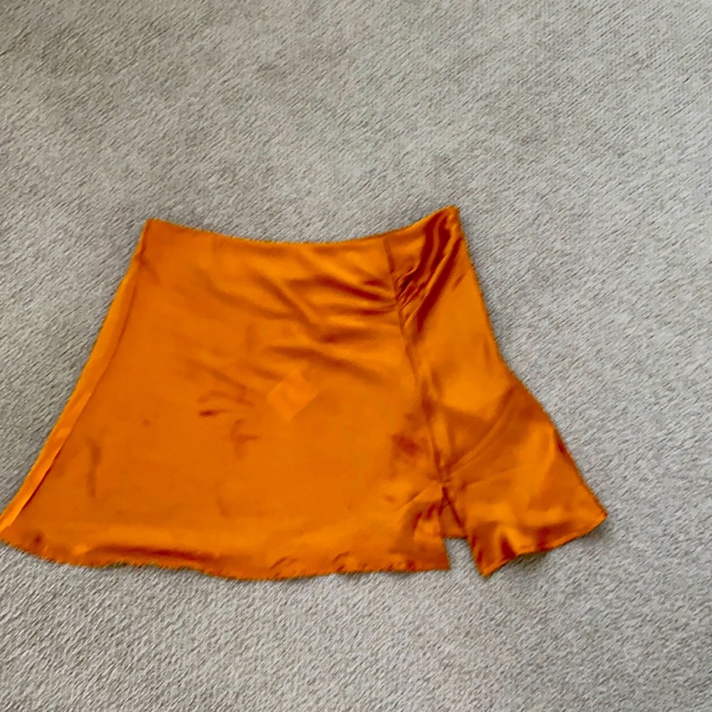 Free people silk mini skirt